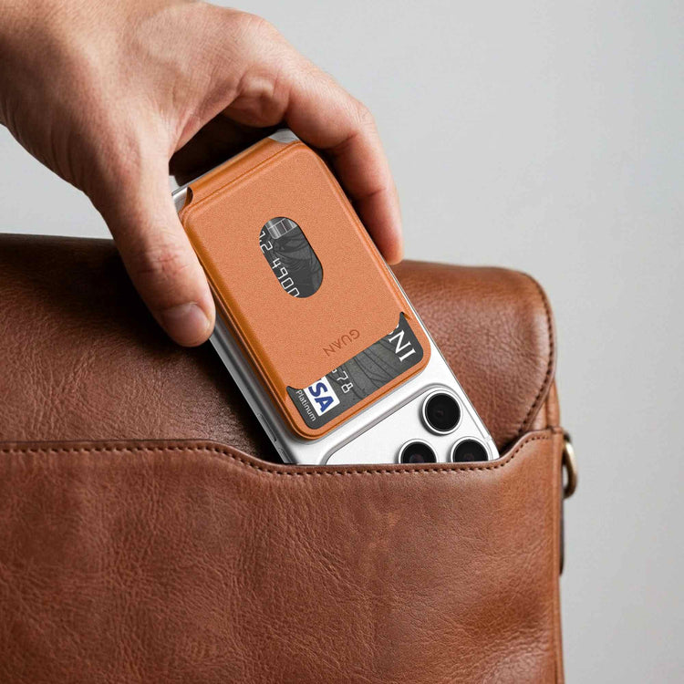 Portable Magnetic card holder with 3 cards
