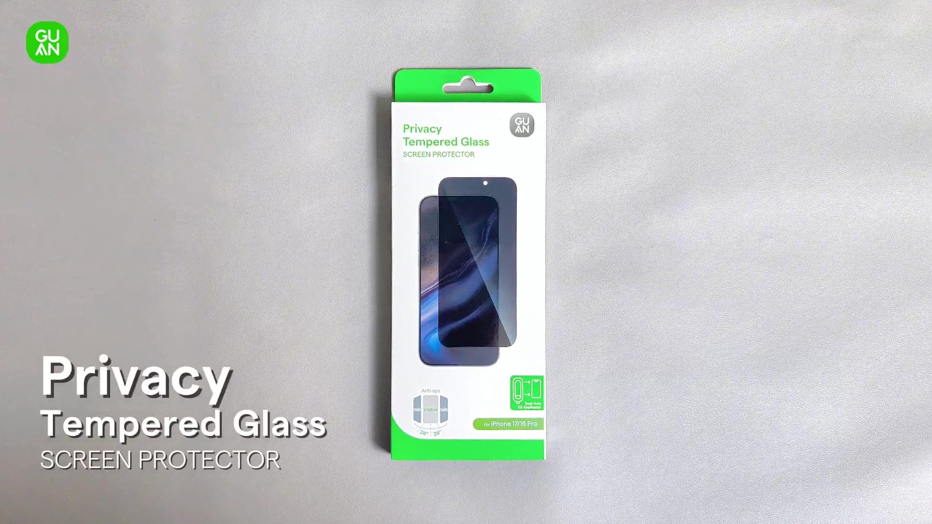 Load video: screen protector application